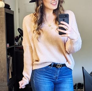 Goodnight Macaroon Isabella Criss-Cross Sweater